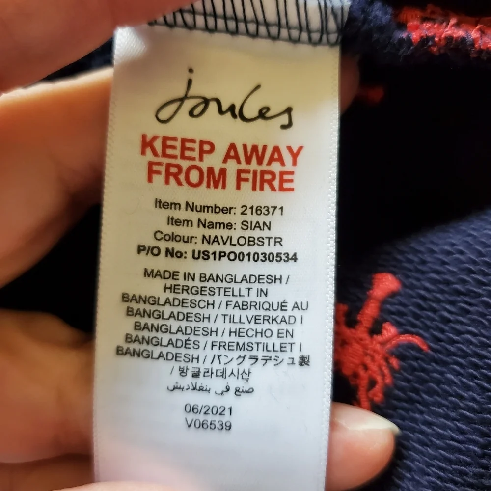 Joules Sweat Lobster Shorts. Size 6 - Picture 6 of 7